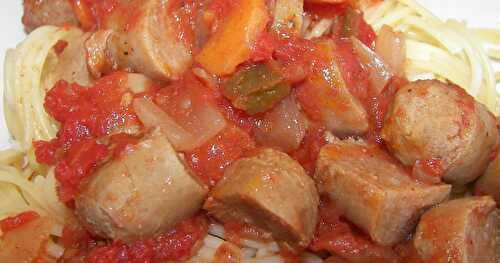Casserole de saucisses à la tomate