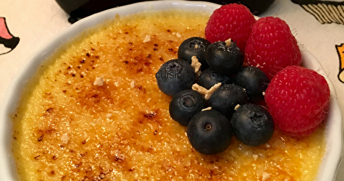 Crème brûlée au Coureur des bois