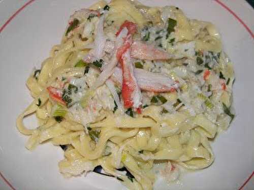 Linguines au crabe et au gingembre