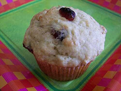 Muffins bananes et canneberges