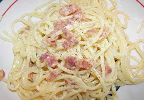 Spaghetti façon carbonara