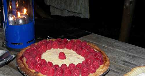 Tarte chocolat blanc & framboises