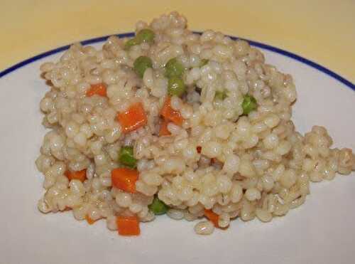 Une longue complainte.... et une recette d'orge pilaf!