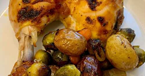 Cuisses de poulet miel & moutarde