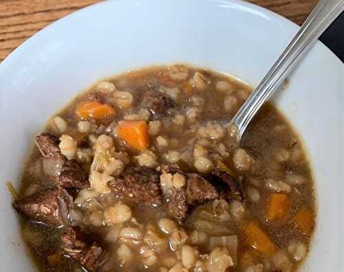 Soupe orge & boeuf