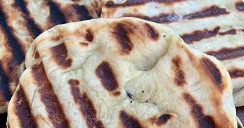 Pain naan sur le bbq