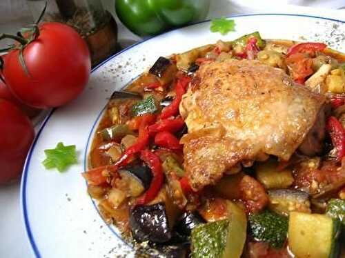 Poulet en ratatouille