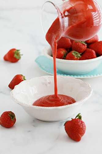 Coulis de fraise fait maison