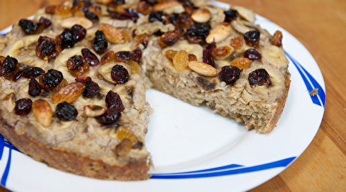 Gâteau à la  banane et flocon d'avoine