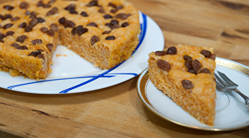 Gâteau à la citrouille et raisins secs