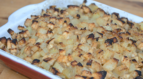 Gratin de pommes de terre et pommes fruit