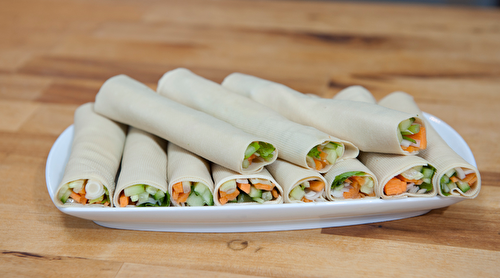 Roulés de feuilles de tofu