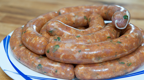 Saucisses de poulet au paprika fumé