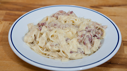 Tagliatelles à la carbonara