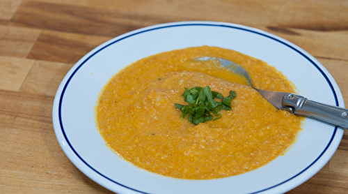 Soupe pois chiches carottes tomates