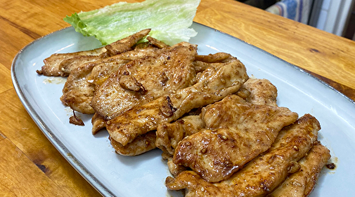 Blancs de poulet poêlés à la chinoise