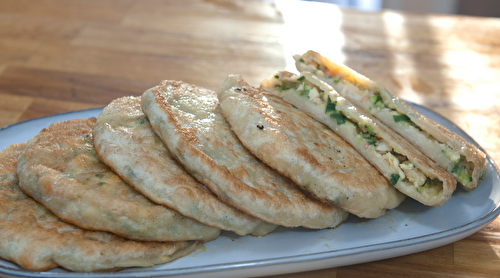 Galettes farcies à la courgette 