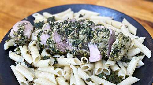 Filet de porc au pesto