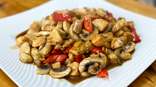 Blancs de poulet aux champignons