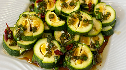 Courgettes à l’œuf et à la vapeur