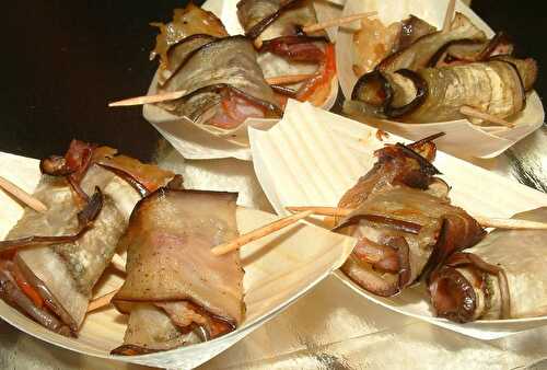 Bouchées apéritives à l'aubergine *