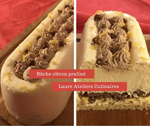 Bûche citron praliné *