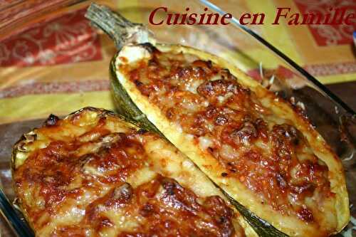 Courge spaghetti farcie au veau