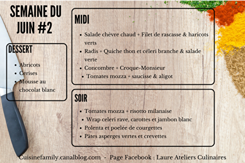 Menu Juin #2