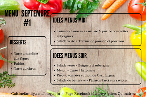 Menu Septembre #1