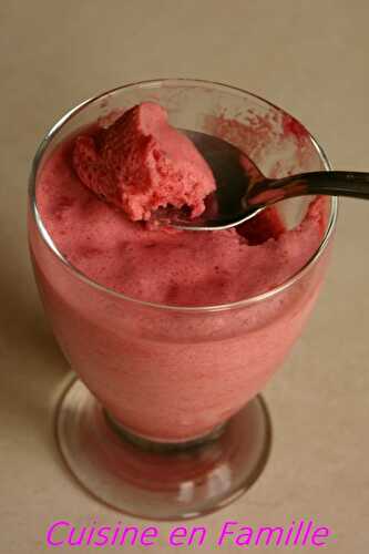 Mousse framboises *