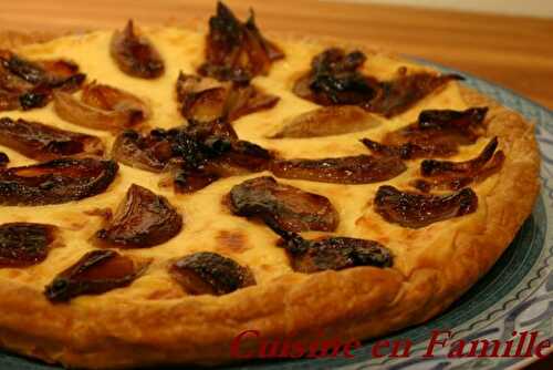 Tarte aux échalotes confites *