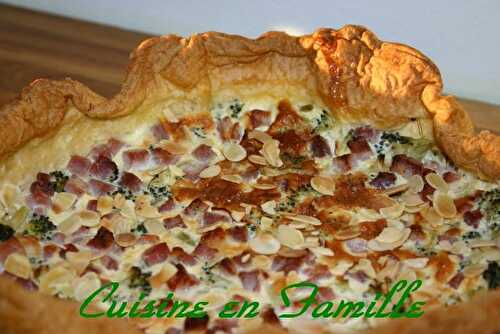 Tarte brocolis et amandes