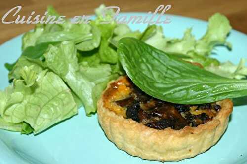 Tartelettes aux champigons et potiron *