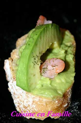 Tartine à l'avocat