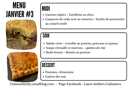 MENU JANVIER #3