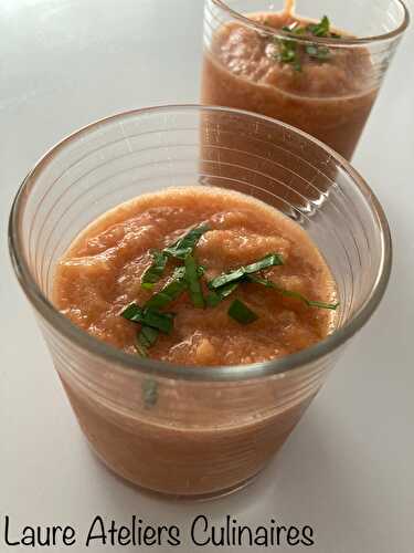 Gaspacho de melon et concombre **