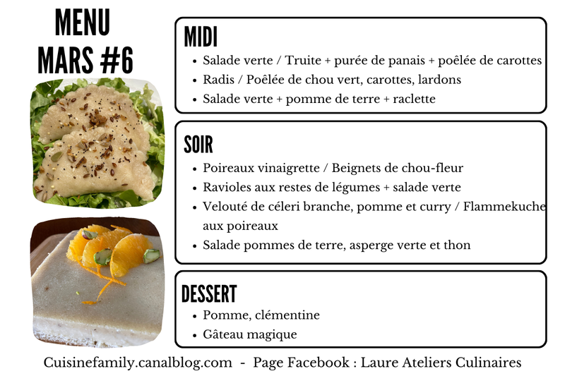 MENU MARS #6