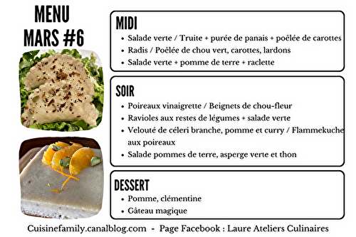 MENU MARS #6