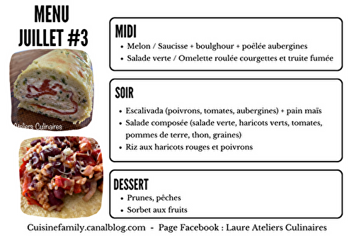 MENU JUILLET#3