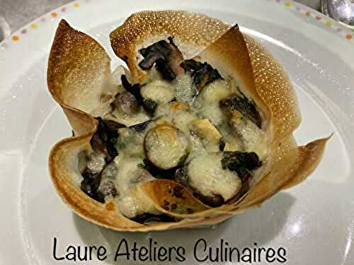 Tarte croustillante aux champignons