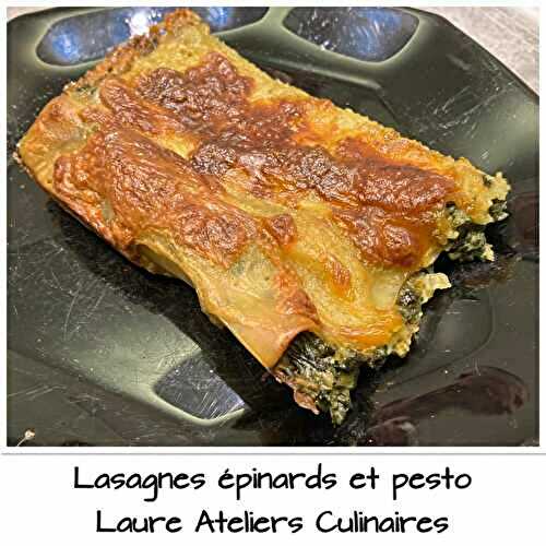 Cannellonis épinards et pesto