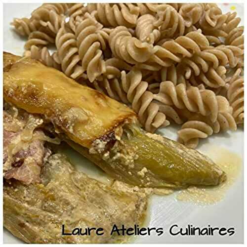 Endives gratinées moutarde et comté