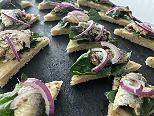 Focaccia apéritive à la sardine