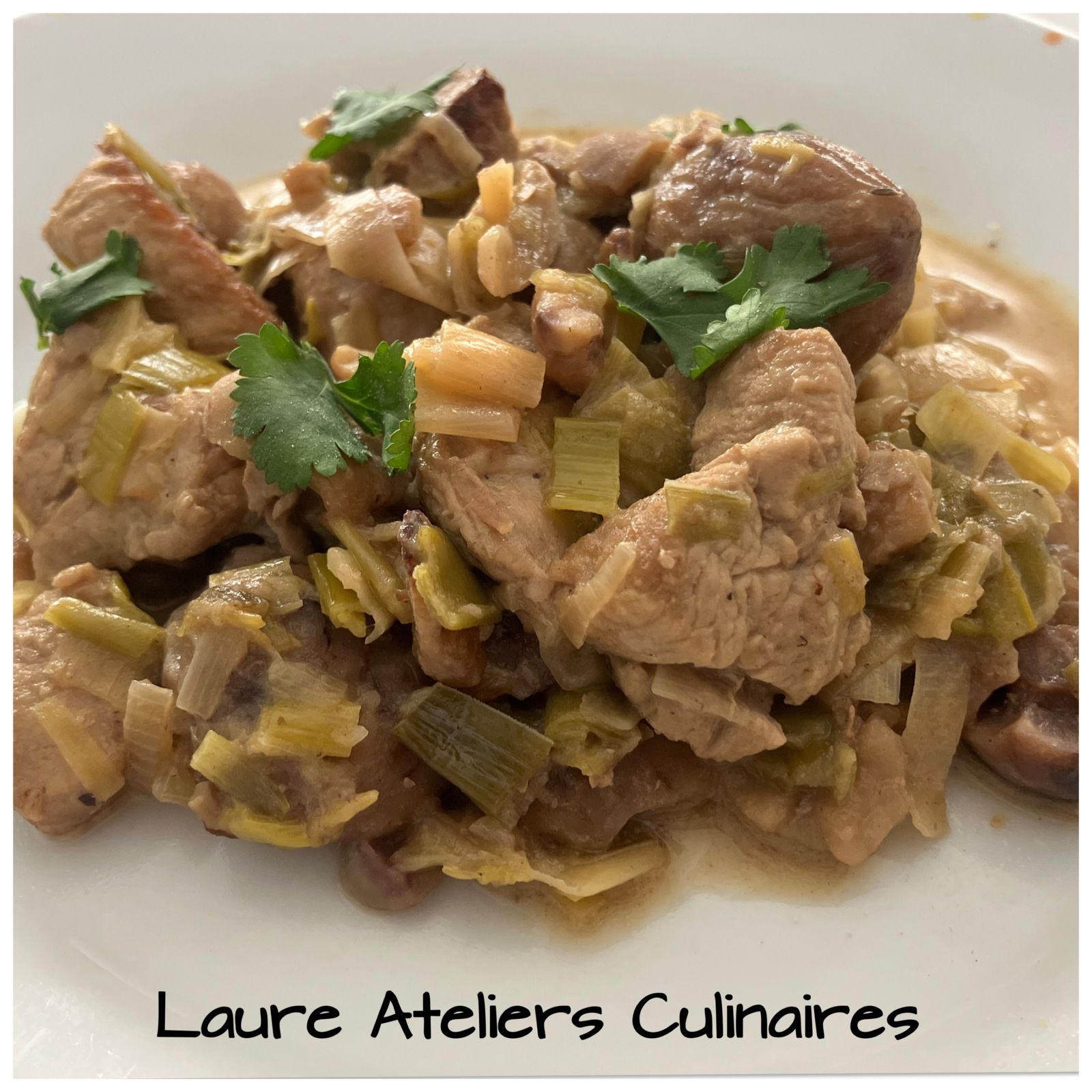 Porc sauté aux châtaignes