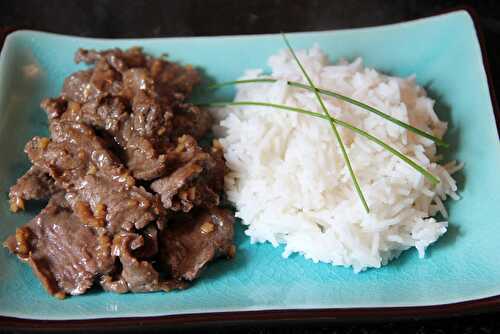 Boeuf sauté au gingembre