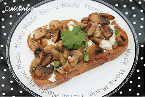 Bruschette aux champignons