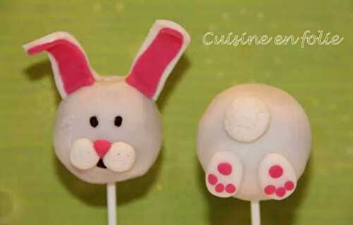 Cake pop Lapin de Pâques