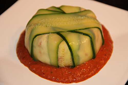 Charlotte de courgettes au chèvre