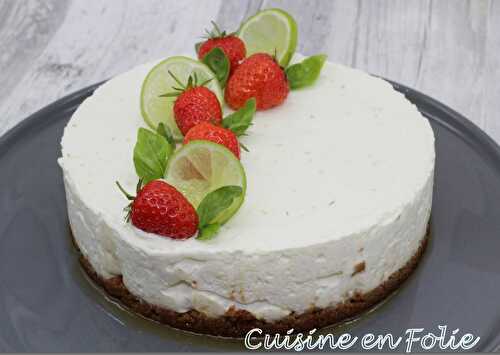 Cheesecake au citron vert