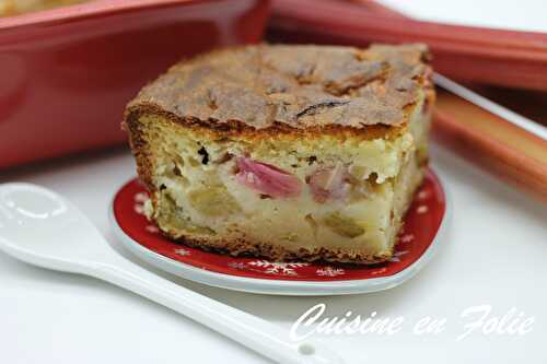 Clafoutis à la rhubarbe